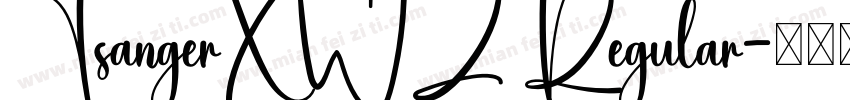 TsangerXWZ Regular字体转换
